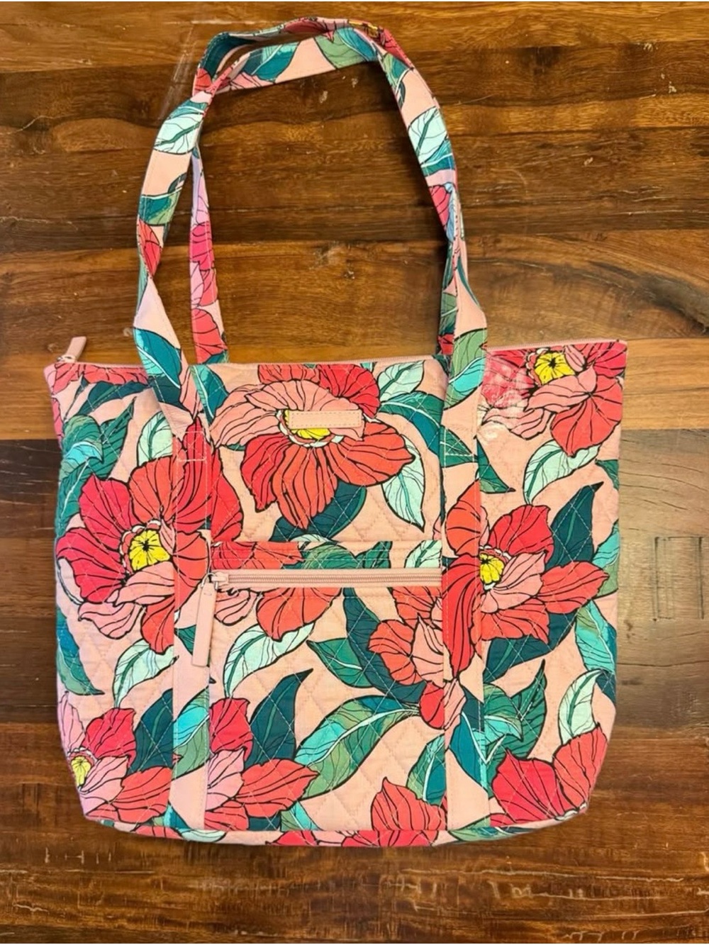 Vera Bradley Floral Quilted Tote Bag